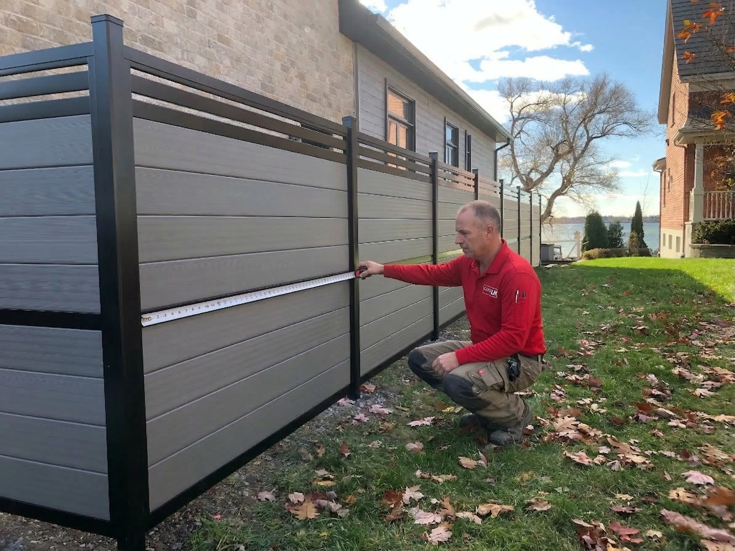 Résultat final d'une installation de clôture